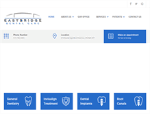 Tablet Screenshot of eastbridgedental.com